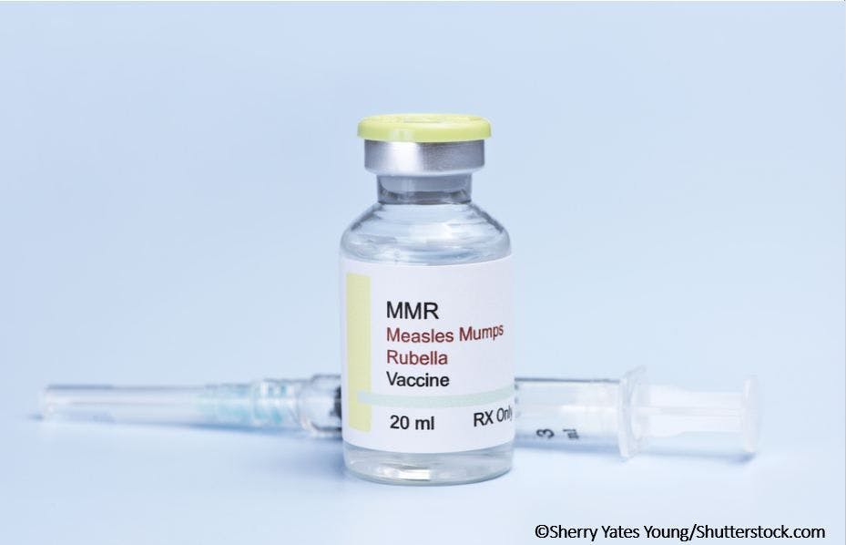 IDWeek 2023: Measles and Rubella Antibodies Persist in Adults after 3 MMR Doses, but Measles Susceptibility May Linger / image credit MMR vaccine ©Sherry Yates Young/Shutterstock.com