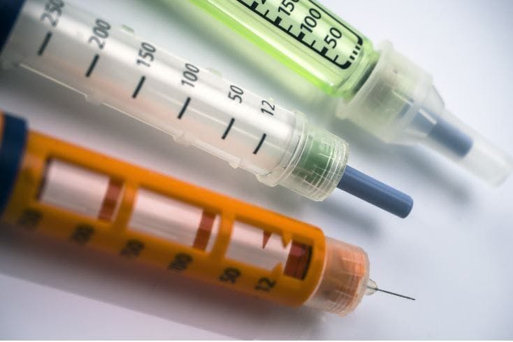 ACP issues guidelines on newer pharmacologic treatment for adults with type 2 diabetes/ image credit: medication pens:©felipecaparros/stock.adobe.com