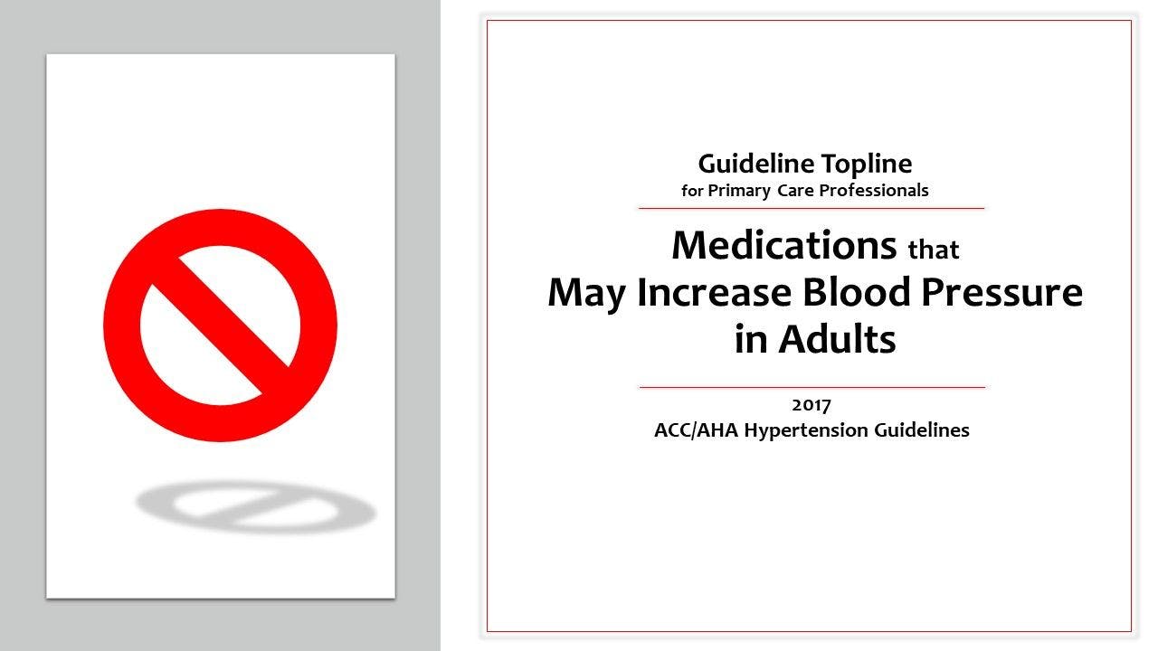 Hypertension medication to avoid American Heart Association 