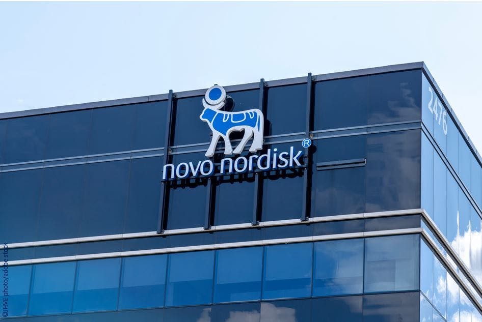 Novo Nordisk Shares Early Findings for Novel Oral Antiobesity Agent / image credit Novo logo ©JHVE photo/stock.adobe.com