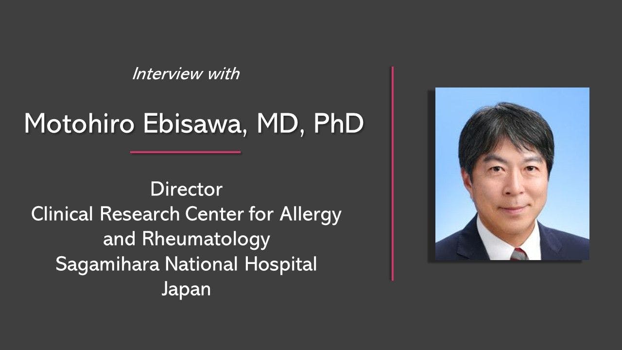 Phase 3 Findings on Neffy for Pediatric Patients with Severe Allergies: A Conversation with Motohiro Ebisawa, MD, PhD