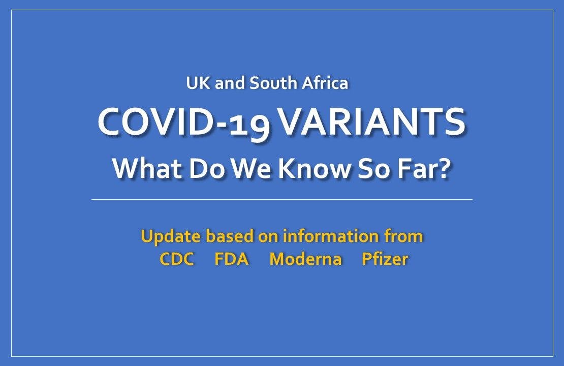 Coronavirus UK South Africa variants - what we know