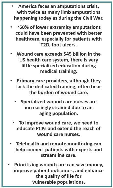 Why is wound care falling to primary care? Key points 