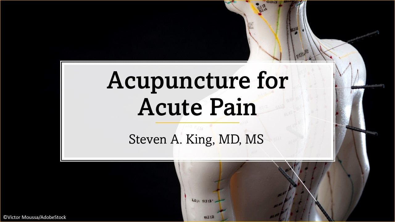 Acupuncture for Acute Pain