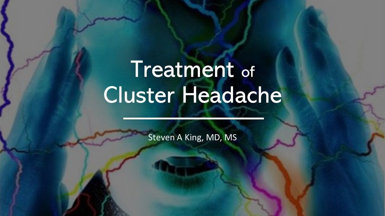 Treatment of cluster headache / image credit pain  ©Chris Harvey/Shutterstock.com