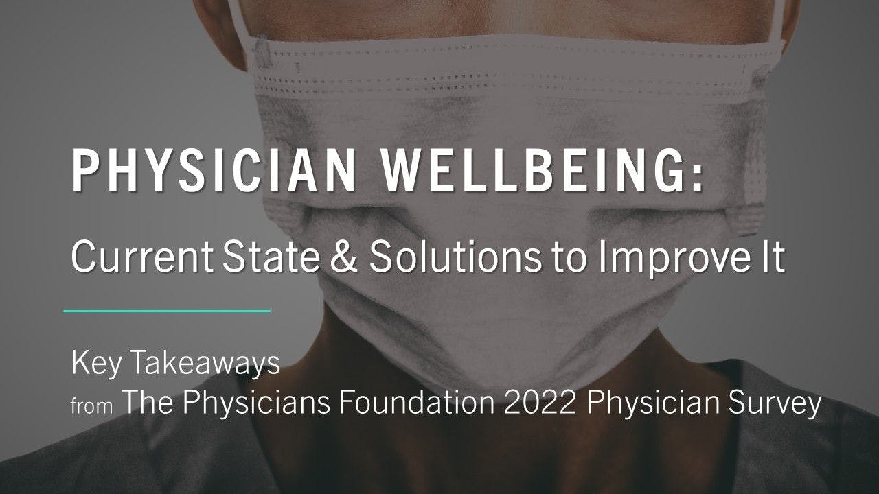 Physician Wellbeing: Current State & Solutions to Improve It