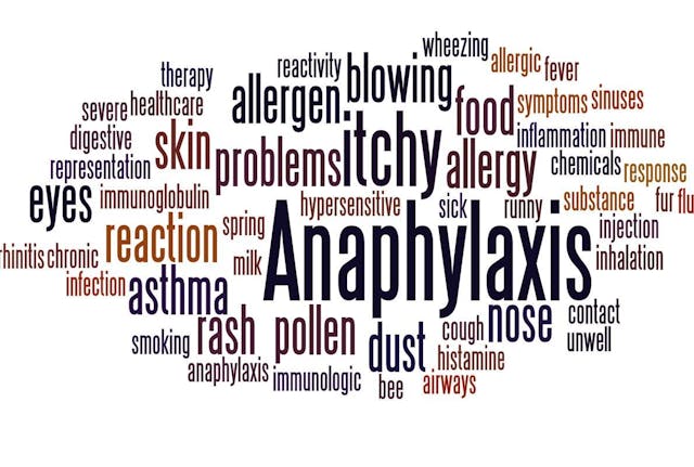 ARS Pharma Submits Response to FDA Complete Response Letter for neffy (epinephrine nasal spray) / image credit word map anaphylaxis ©kalpis/stock.adobe.com