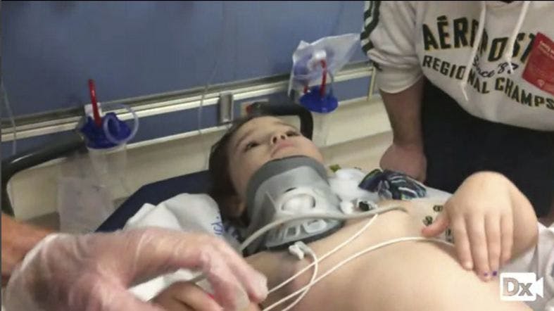 Child With Abdominal Pain and Swelling After Car Accident