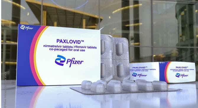 FDA Announces Plan for Paxlovid Transition from Emergency Use to Approved Labeling image credit: Paxlovid ©Mike Mareen/stock.adobe.com