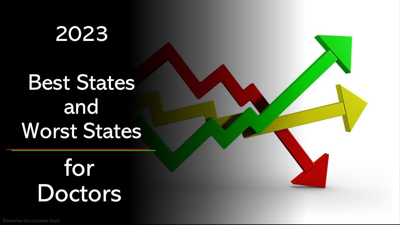 Best and worst states for doctors 2023