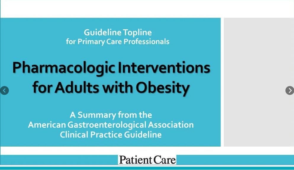 Obesity medication guidelines