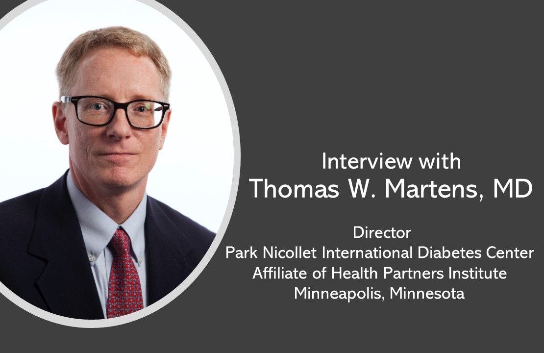 Tom Martens, MD, Talks about the Vision for CGM as Part of Primary Care for Type 2 Diabetes 