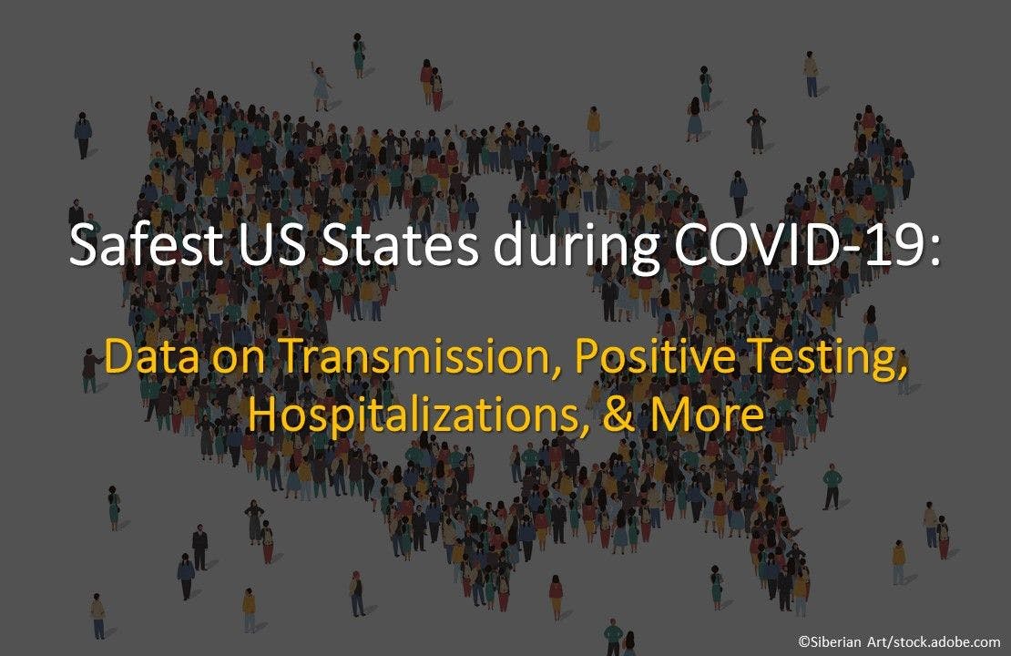 Safest US States during COVID-19: Data on Transmission, Positive Testing, Hospitalizations, & More