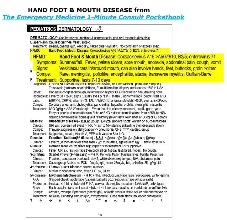 Hand, foot, and mouth disease, coxsackie virus 