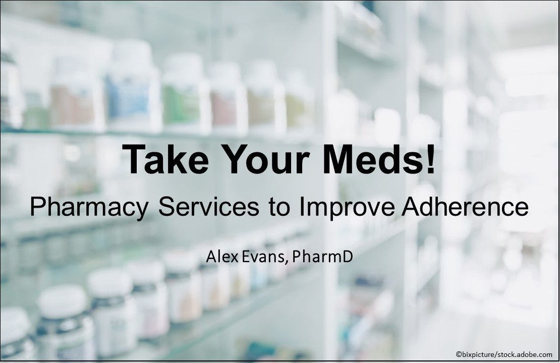 Various medications on a shelf in the pharmacy