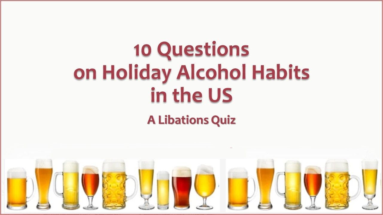 10 Questions on Holiday Alcohol Habits in the US