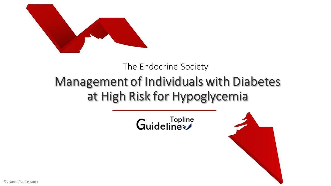 Endocrine Society guideline on management of hypoglycemia in patients with diabetes arrow graphic  ©savanno/adobe stock