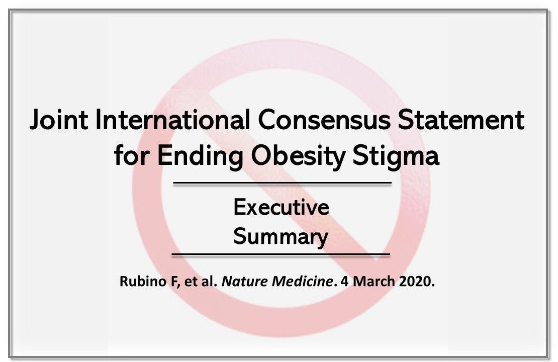 International Consensus Condemns Weight Bias 