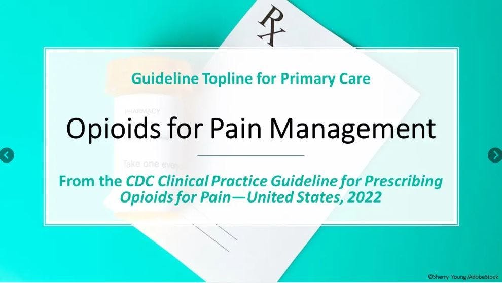 Opioid guidelines 2022 CDC